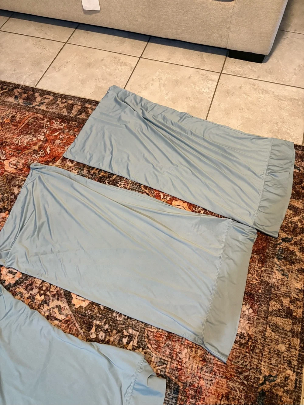 (4) Sheex Light Blue Pillowcases